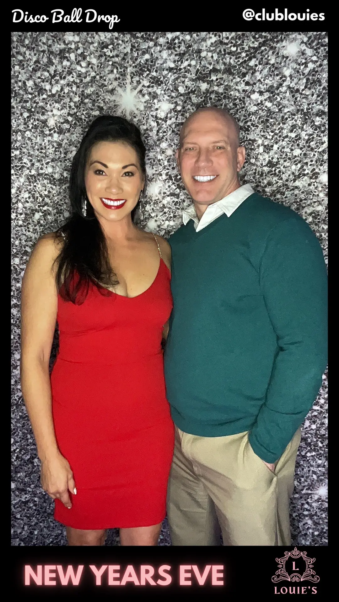 Example of a custom event template for a digital photo booth in Los Angeles, designed for high-quality event photos and social media sharing.
