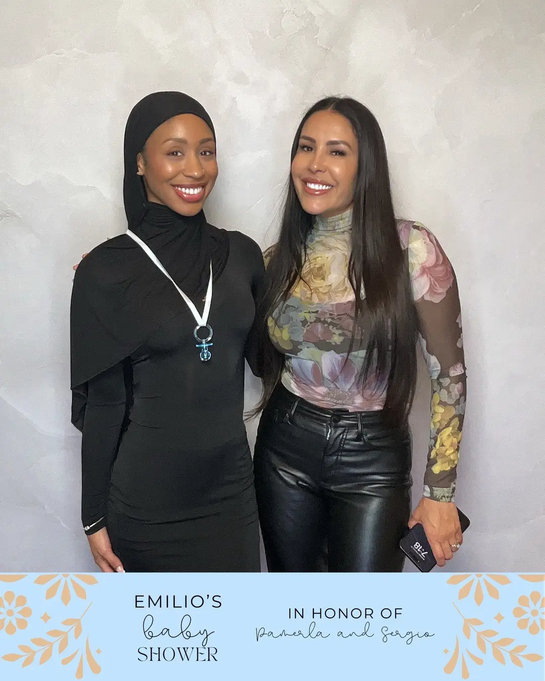 Example of a custom event template for a digital photo booth in Los Angeles, designed for high-quality event photos and social media sharing.